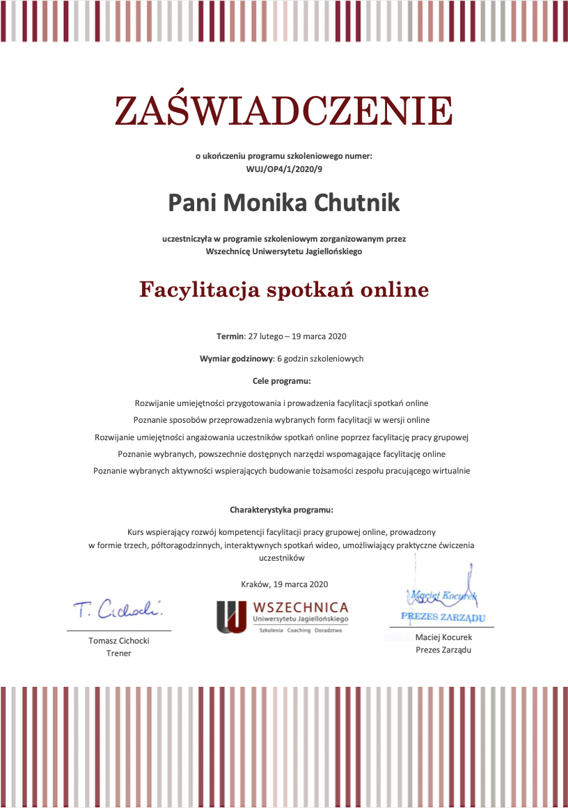 Facylitacja spotkań online